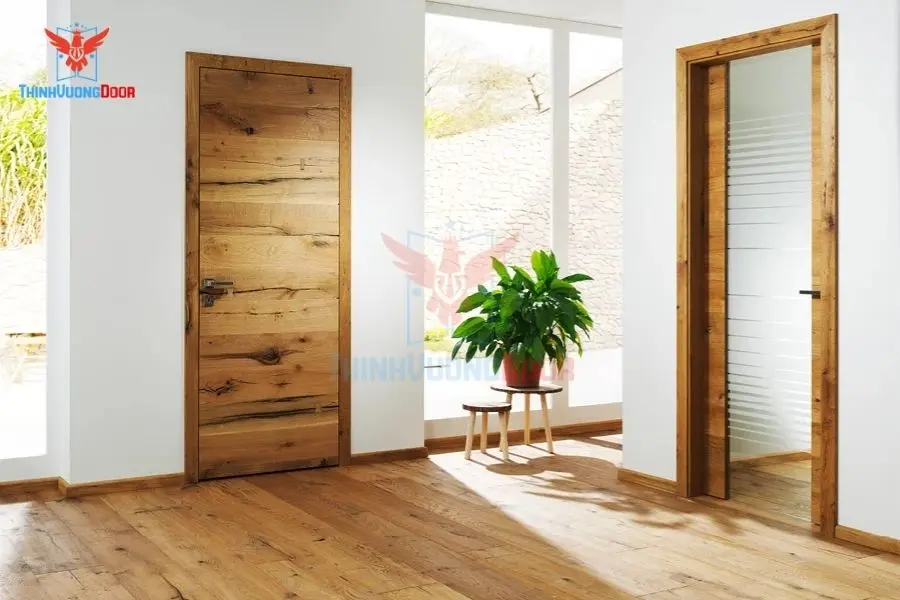 Cửa gỗ kết hợp kính