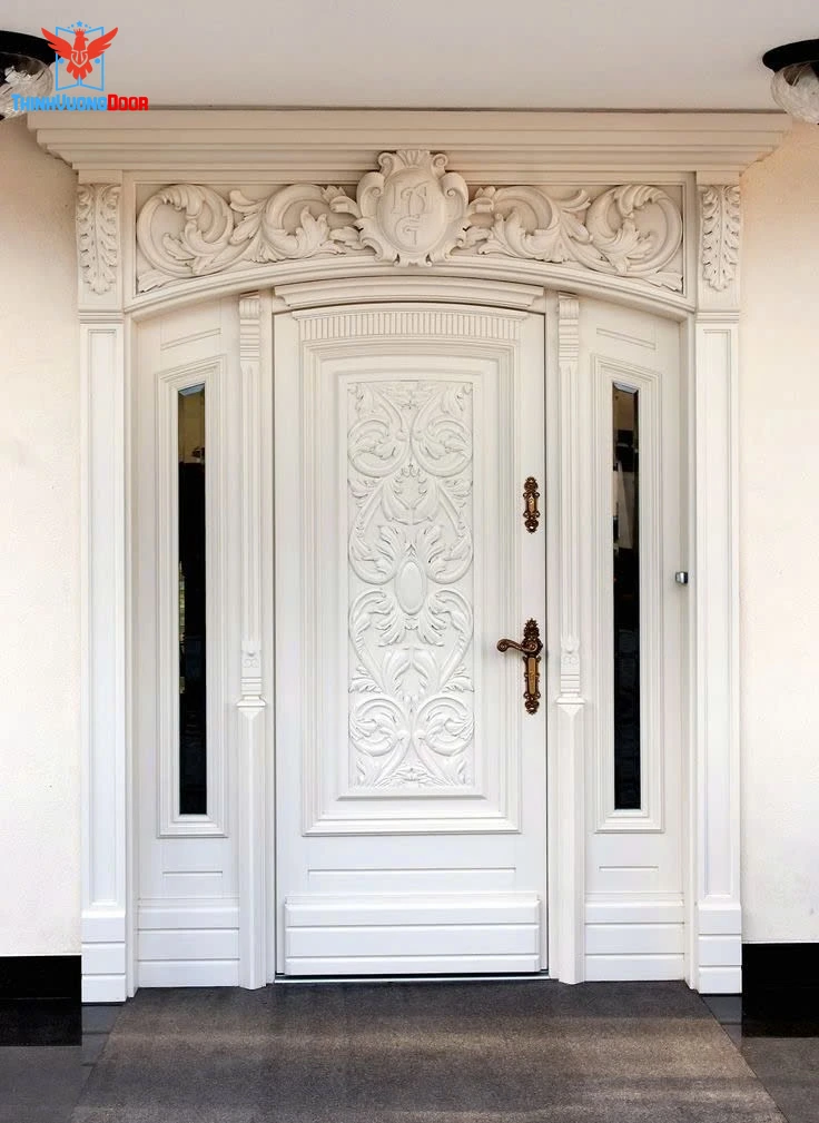 cửa nhựa có hoa văn