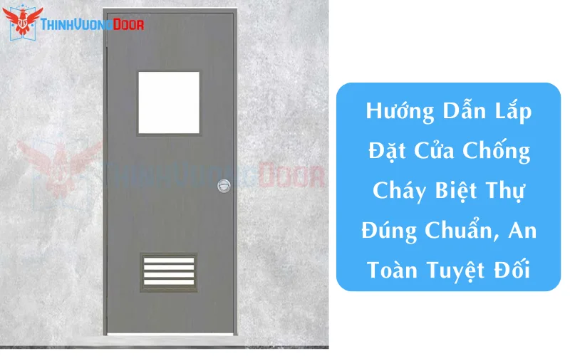 Hướng Dẫn Lắp Đặt Cửa Chống Cháy Biệt Thự Đúng Chuẩn, An Toàn Tuyệt Đối