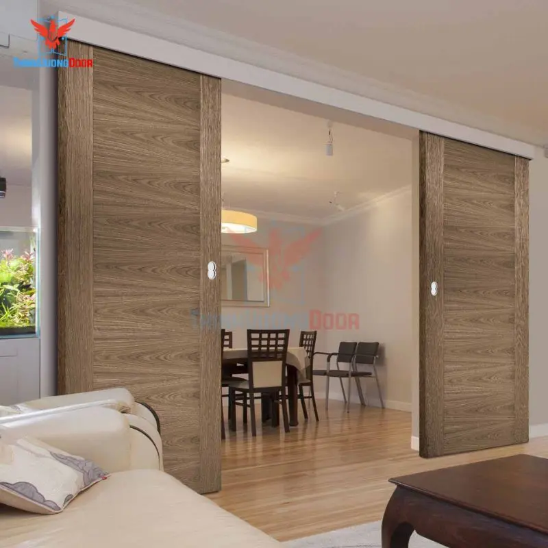 Ưu và nhược điểm của cửa lùa gỗ công nghiệp