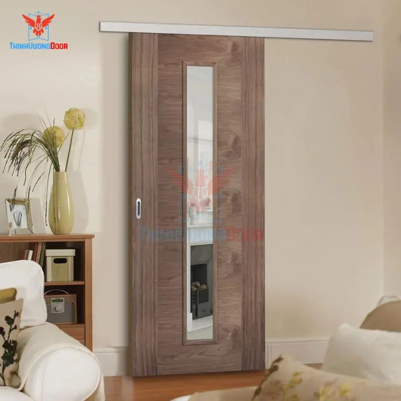 cửa lùa gỗ công nghiệp