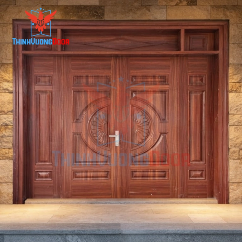 Ưu điểm vượt trội của Cửa Thép Vân Gỗ Chống Cháy 4 Cánh 4C024: Không chỉ là "vẻ ngoài"