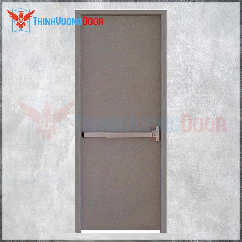 Cửa thép chống cháy P1 xám thanh thoát hiểm