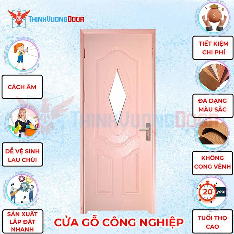 Cửa HDF 3AGL C4 Cửa HDF 3AGL C4