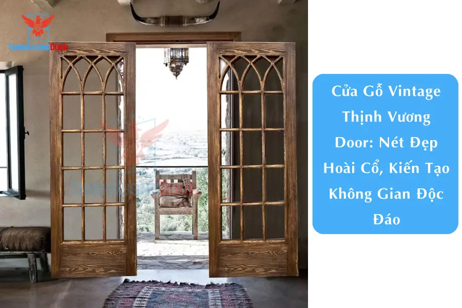 Cửa Gỗ Vintage Thịnh Vương Door: Nét Đẹp Hoài Cổ, Kiến Tạo Không Gian Độc Đáo