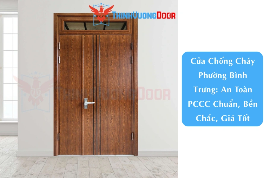 Cửa Chống Cháy Phường Bình Trưng: An Toàn PCCC Chuẩn, Bền Chắc, Giá Tốt