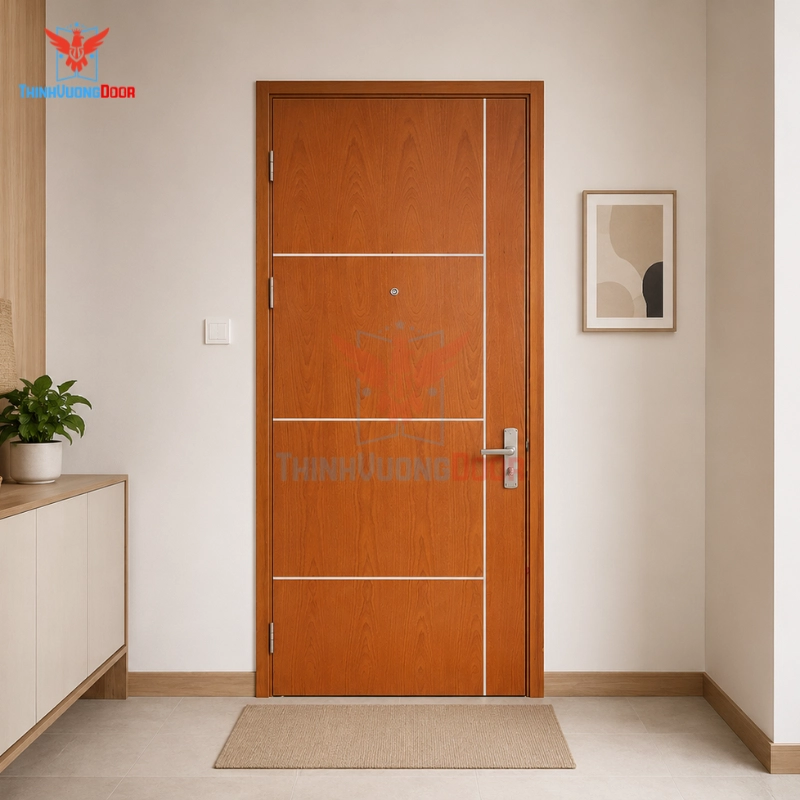Cửa Gỗ Chống Cháy MDF Veneer P1R5 xoan dao Cửa Gỗ Chống Cháy MDF Veneer P1R5 xoan dao