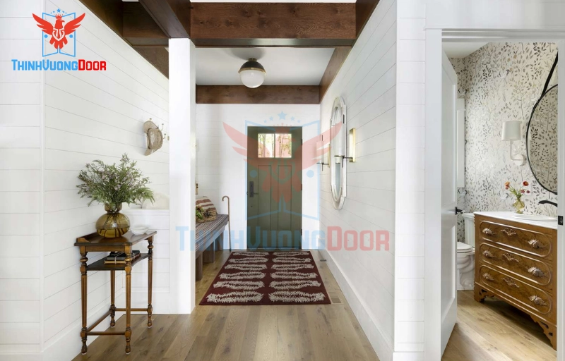 Phối màu hài hòa với tường, sàn và nội thất