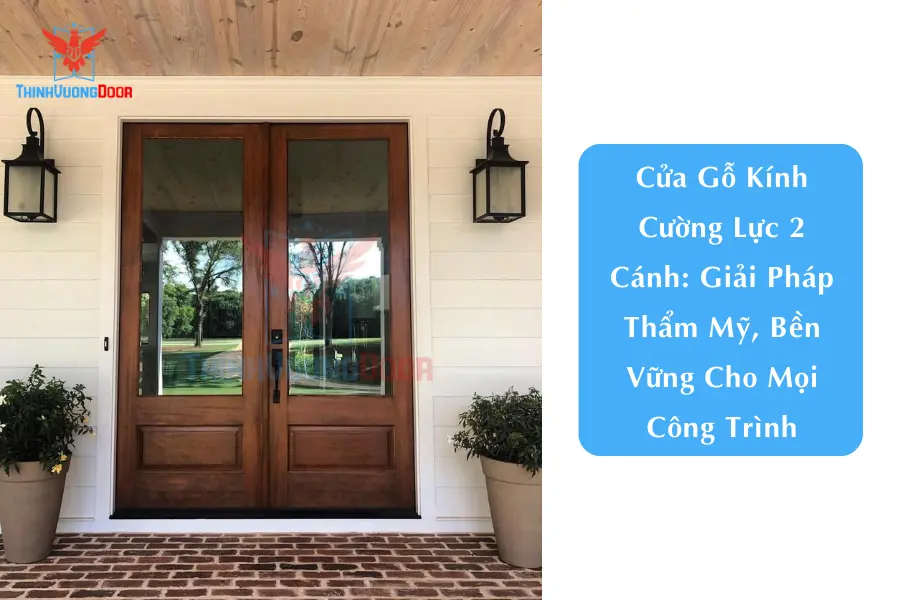 Cửa Gỗ Kính Cường Lực 2 Cánh: Giải Pháp Thẩm Mỹ, Bền Vững Cho Mọi Công Trình