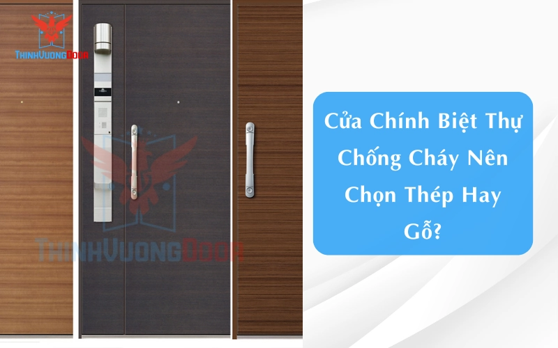 Cửa Chính Biệt Thự Chống Cháy Nên Chọn Thép Hay Gỗ?