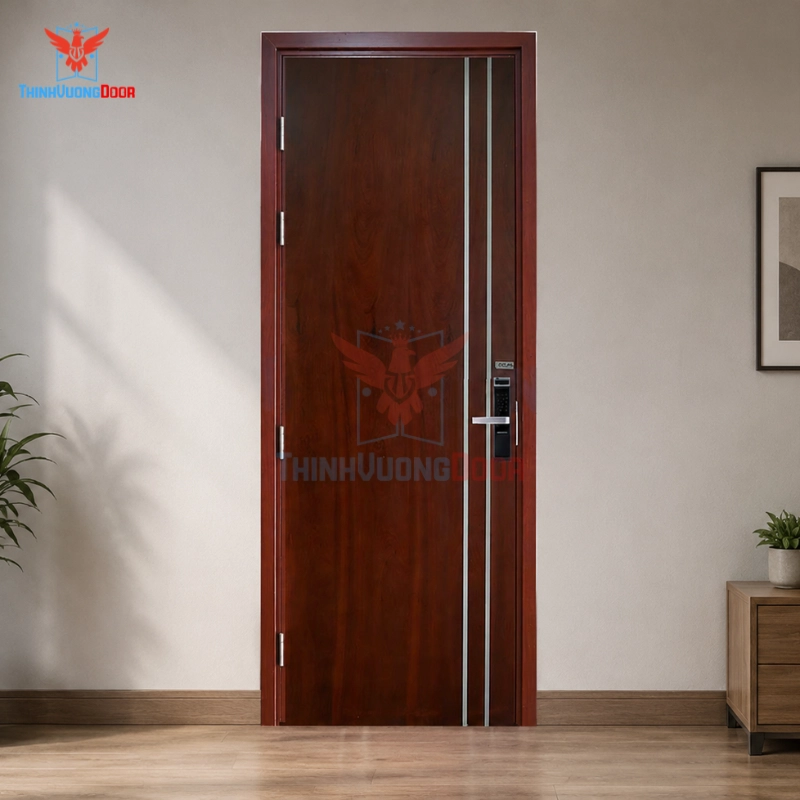 Cửa Gỗ Chống Cháy MDF Veneer P1R2 Cam xe