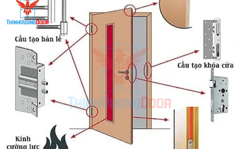 Cấu tạo cửa gỗ chống cháy