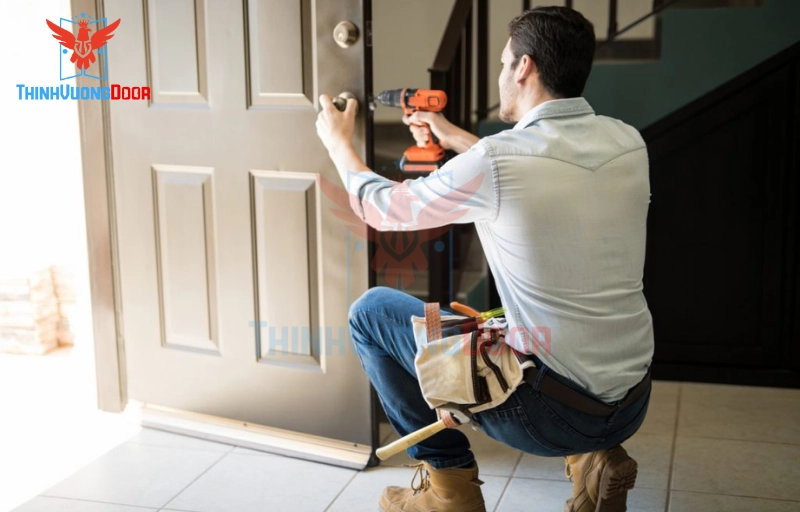 Những lưu ý quan trọng khác khi lắp đặt cửa gỗ