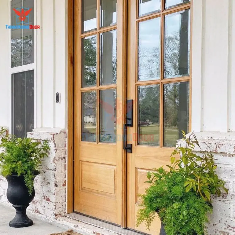Các yếu tố cần cân nhắc khi lựa chọn cửa gỗ 2 cánh có kính