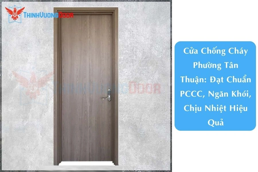 Cửa Chống Cháy Phường Tân Thuận: Đạt Chuẩn PCCC, Ngăn Khói, Chịu Nhiệt Hiệu Quả