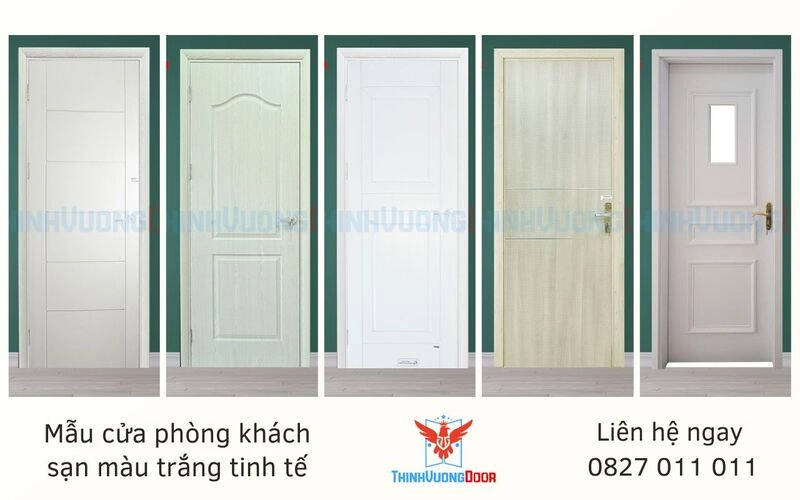 cửa nhựa composite màu trắng