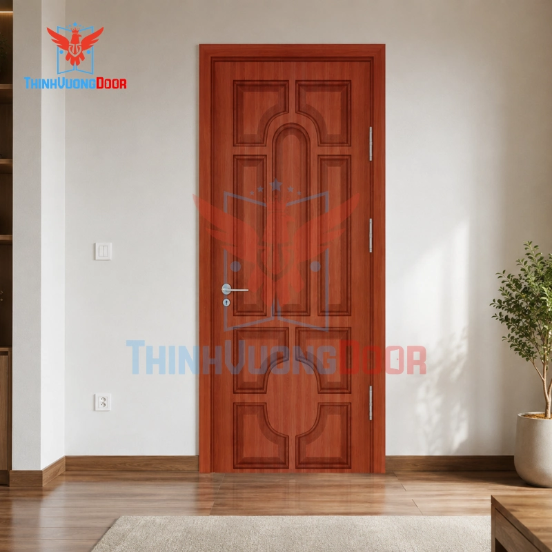 Cửa Gỗ HDF VENEER 018 teak