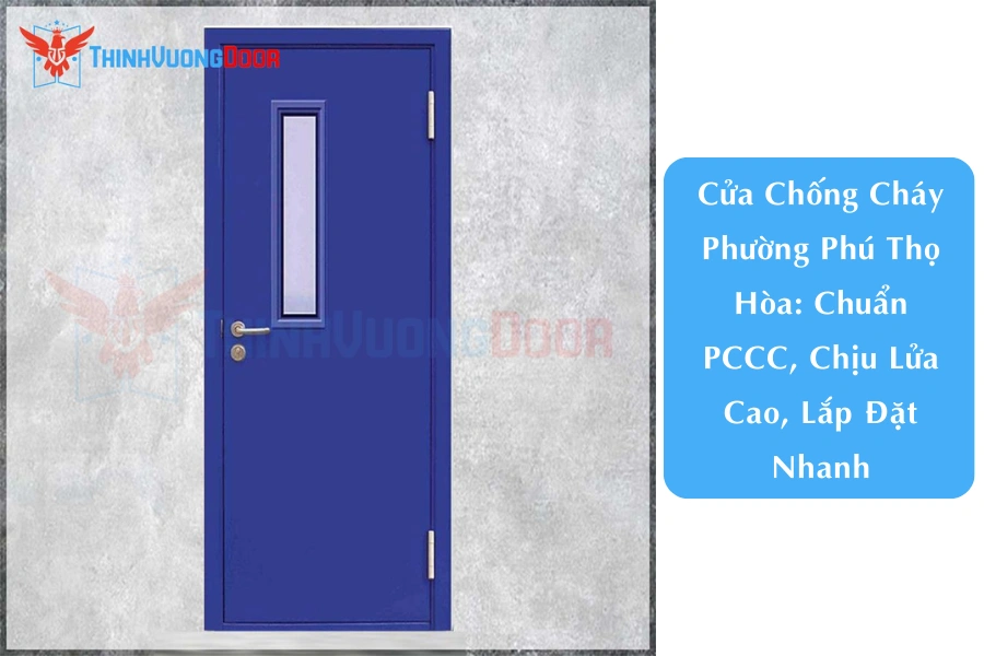 Cửa Chống Cháy Phường Phú Thọ Hòa: Chuẩn PCCC, Chịu Lửa Cao, Lắp Đặt Nhanh