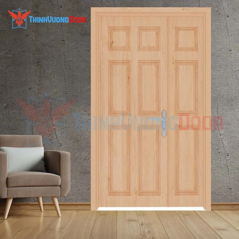 Cửa Gỗ HDF VENEER 2 canh 9A Oak Cửa Gỗ HDF VENEER 2 canh 9A Oak