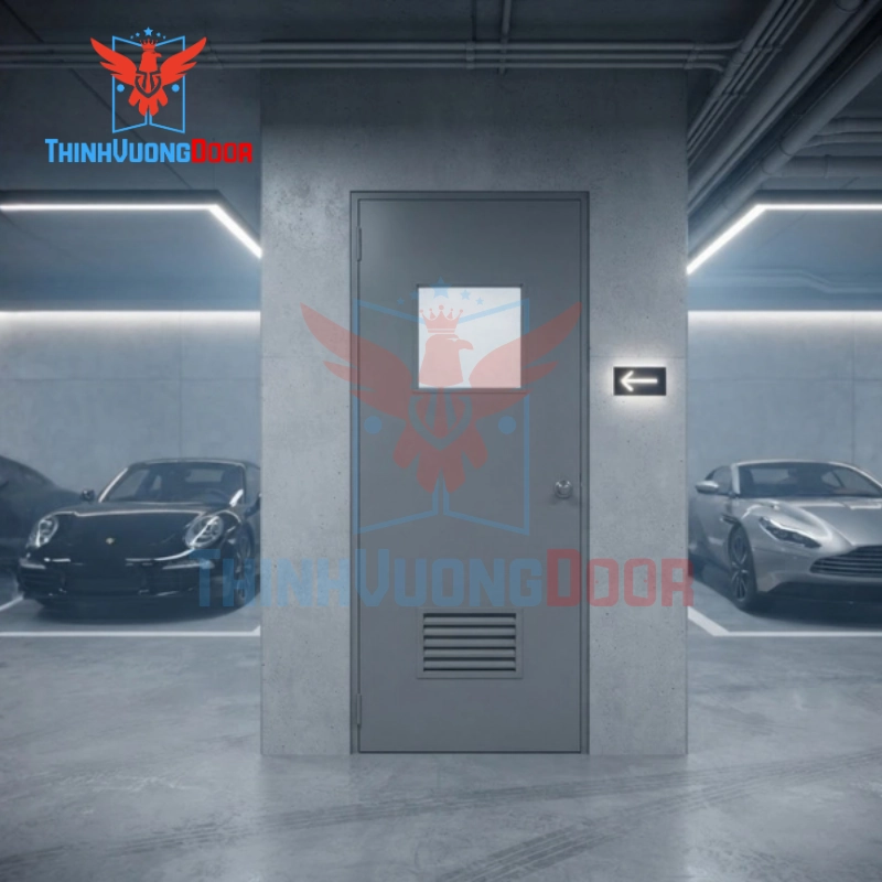 Thịnh Vượng Door - Địa chỉ mua cửa thép chống cháy P1GL uy tín, chất lượng