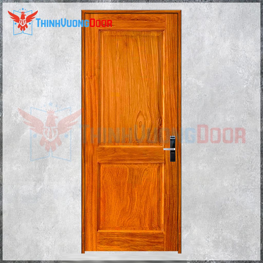 Mẫu số 4: Mẫu cửa gỗ 1 cánh phòng ngủ bằng cửa gỗ màu sắc tinh tế, trang nhã