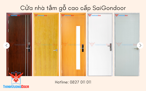 Mẫu cửa gỗ nhà tắm cao cấp SaiGonDoor