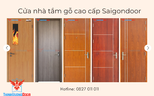 Mẫu cửa gỗ nhà tắm cao cấp SaiGonDoor