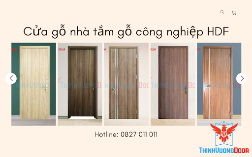 Mẫu cửa gỗ nhà tắm gỗ công nghiệp HDF