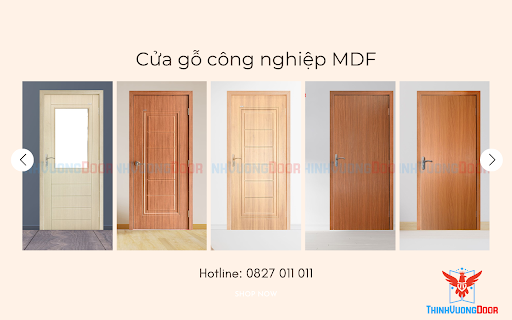 Mẫu cửa gỗ công nghiệp MDF