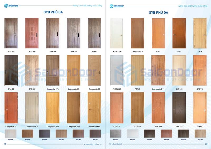 Catalogue cửa nhựa gỗ Composite cập nhật đầy đủ    