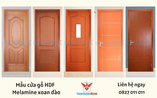 Mẫu cửa gỗ HDF Melamine màu xám