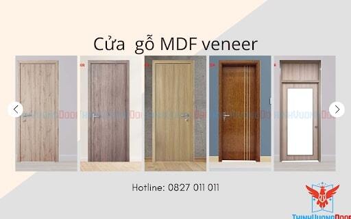 Mẫu cửa gỗ nhà tắm gỗ MDF laminate