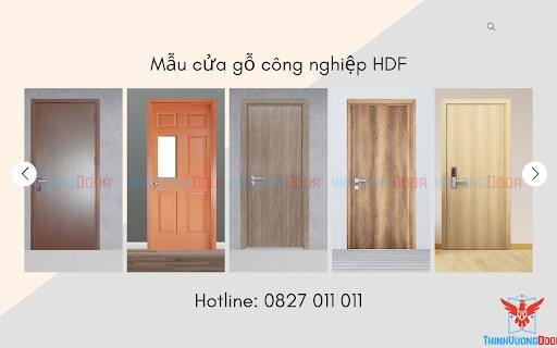 Mẫu cửa gỗ công nghiệp HDF